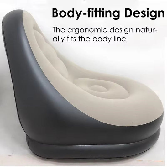 Ergonomic Inflatable Lounge Chair – Body-Fitting Air Sofa for Indoor & Outdoor Comfort